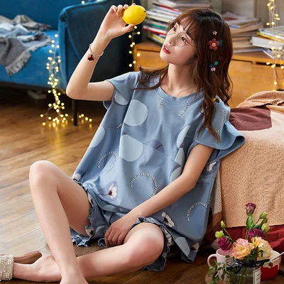 

Short sleeve women's fshion verstile crtoon fshion csul cotton loose