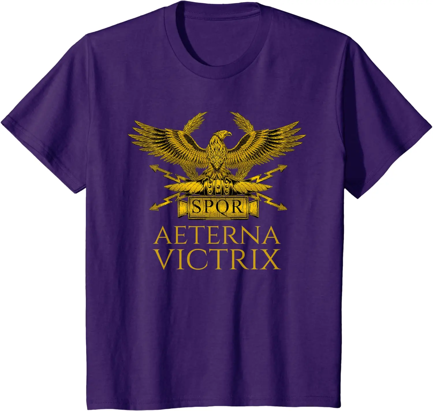 Фото Футболка Ancient Rome - Aeterna Victrix - Roman Legionary Eagle SPQR с короткими рукавами, повседневная, 100% хлопок, с круглым вырезом, летние футболки №3