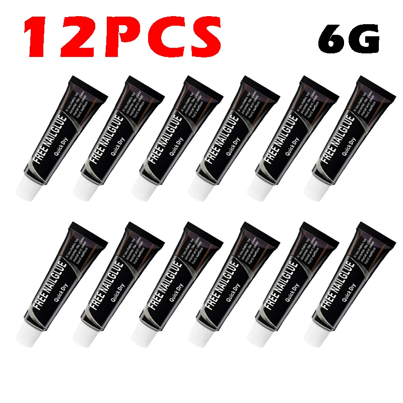 12pcs Sealant Glue Quick Dry Strong Multi-purpose Adhesive Metal Epoxy Resin DIY Crafts Glass Waterproof No Nail Glue 6g