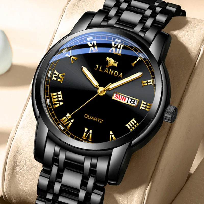 

JLANDA Luxury Brand Men Sport Watches Men Quartz Watch Stainless Steel Waterproof Fashion Casual Wrist Watch Relogio Masculino