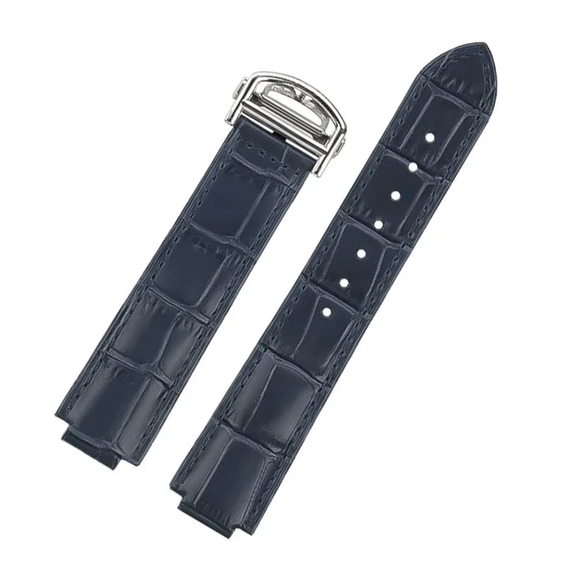 Ремешок для часов TANNEW из коровьей кожи голубой