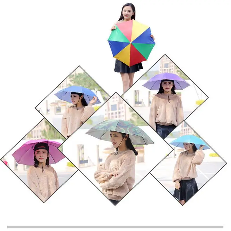 

Large Sun-protection Fishing and Tea-raising Head-mounted Umbrella