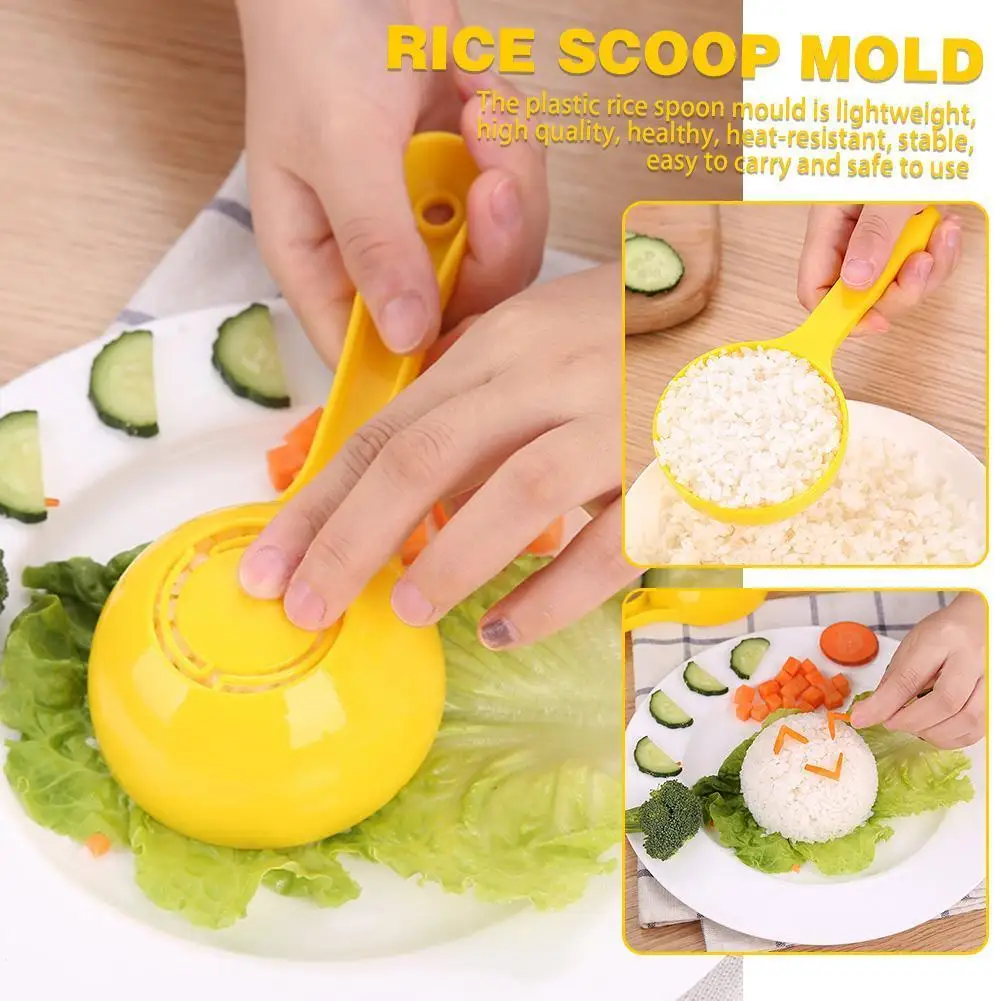 

1pc Halfrond Rice Scoop Non-stick Diy Sushi Mold Rice Accessory Round Cooker Half Congee Ball Rice Spoon Tool Spoon Kitchen O8a9