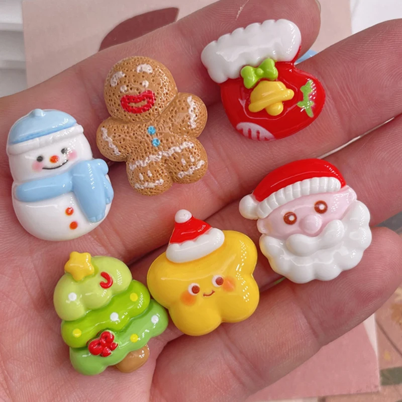 10 шт. мини-Рождественская фигурка из смолы поделки милый олень рождественская