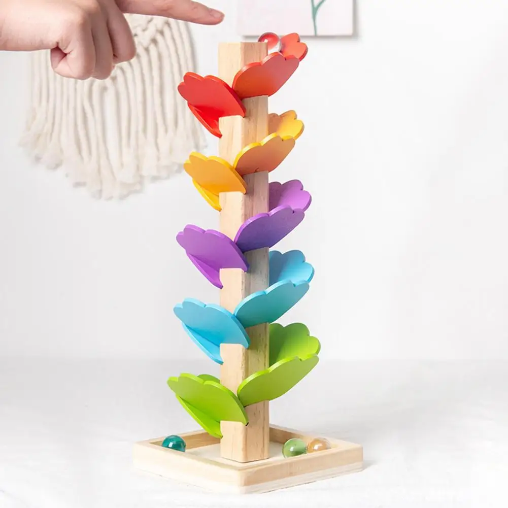 

Creative Simple Operation Colorful Leaves Rolling Bead Toy for Kids