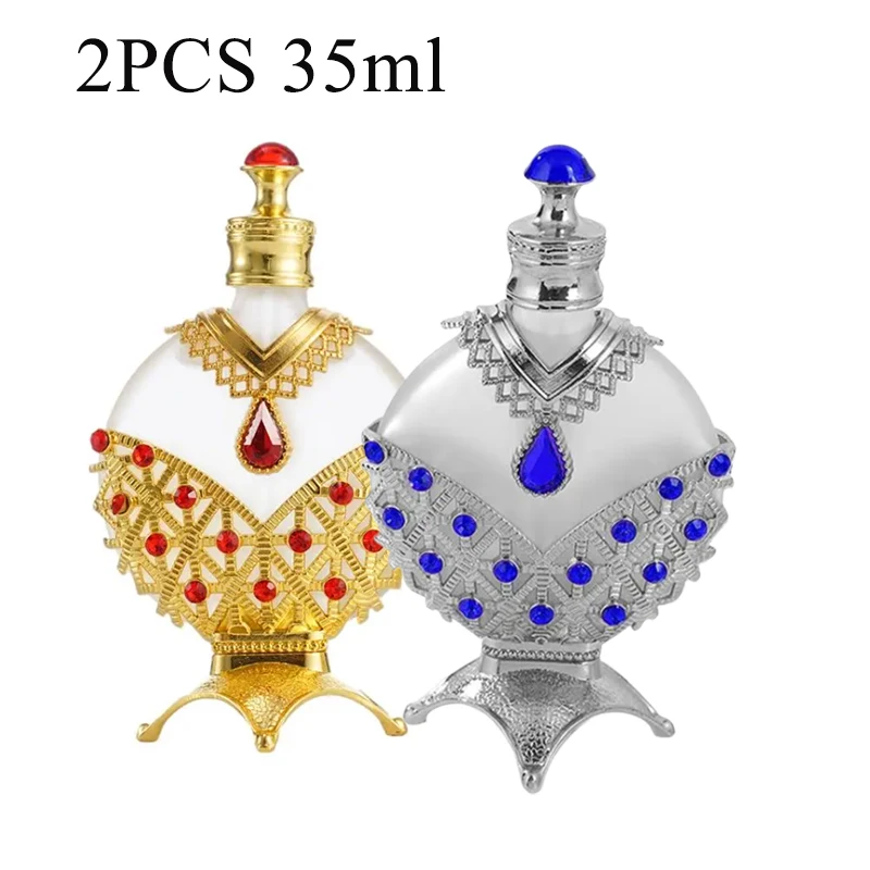 

2pcs Hareem Al Sultan Perfume Oil Blue Arabian Style Concentrated Perfume Oil Perfume For Women Men Long Lasting Perfume Oil