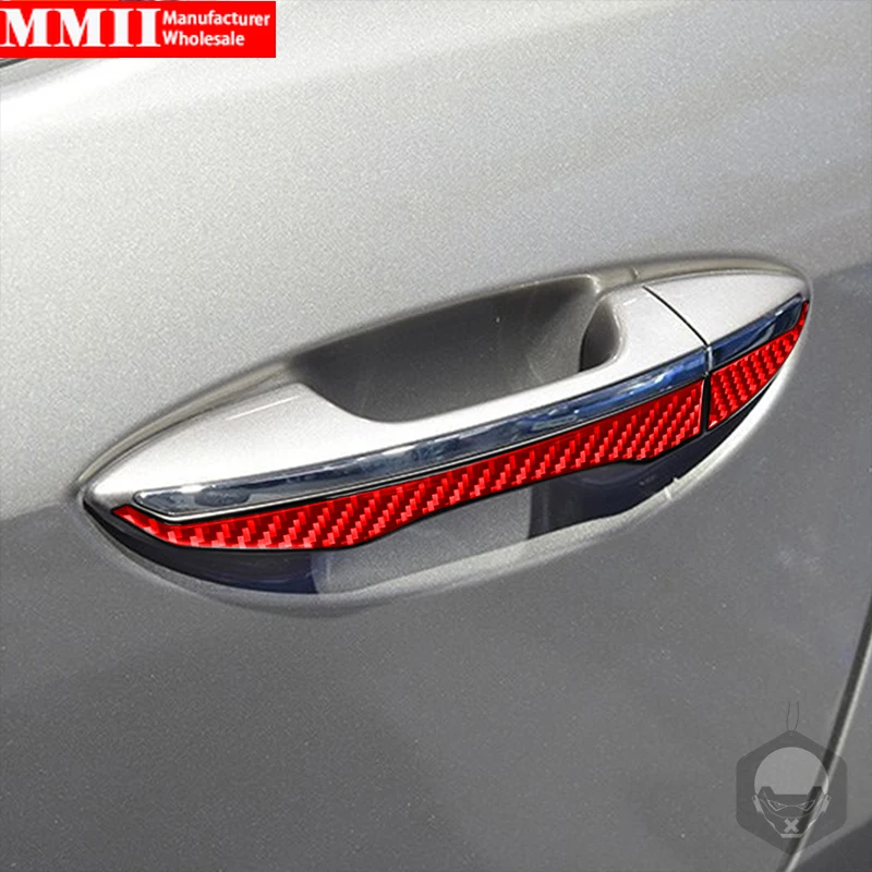 

For Toyota Corolla 2014 2015 2016 2017 2018 Carbon Fiber Sticker Outer Door Handle Panel Cover Trim Interior Styling Accessories