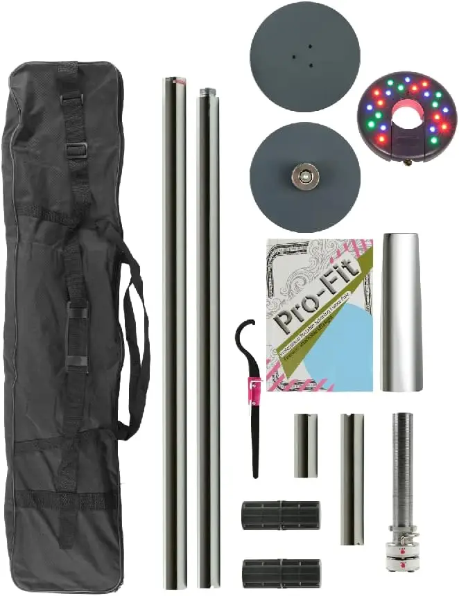 

Professional Portable Spinning Dance Pole with LED Dance Light and Carry Bag