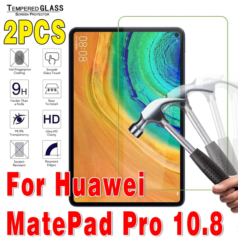 2 шт. закаленное стекло для Huawei MatePad Pro 10 8 дюймов защита экрана Закаленное Защитная