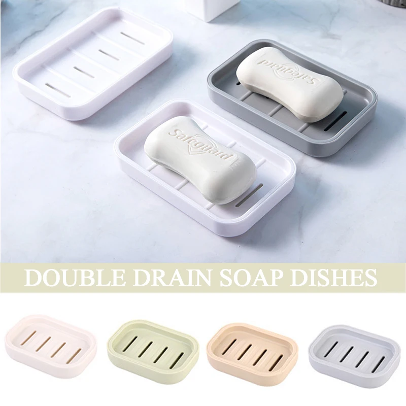 

Soap Dish Simple Bathroom Dish Plate Case For Home Shower Travel Soap Holder Container Plastic Soap Box Dispenser Rack