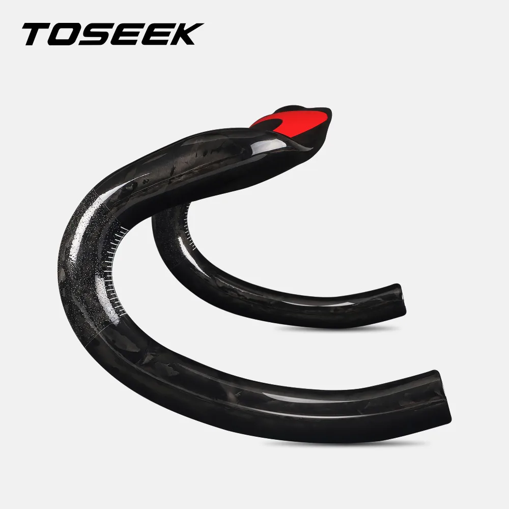 Bicycle Road Handlebar 31.8*400/420/440MM UD Carbon Fiber Bike Handle Bar Internal Routing Parts Red Black Green | Спорт и