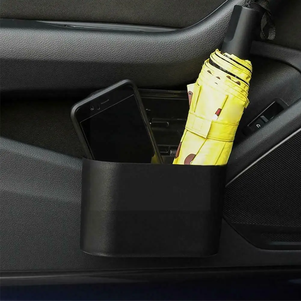

Hanging Car Trash Can Vehicle Garbage Dust Storage Box Abs Square Pressing Trash Bin Auto Interior Accessories For Car D8l3