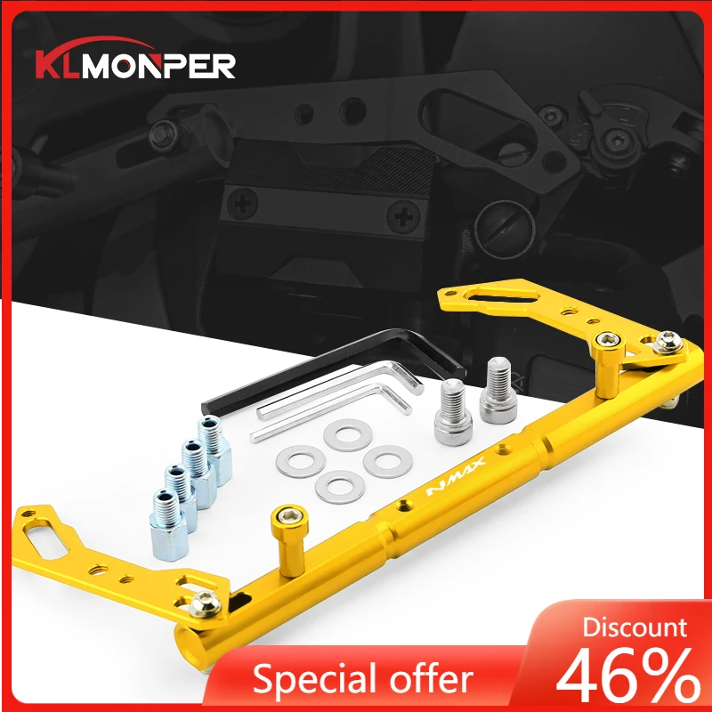 

For YAMAHA NMAX 125 155 Motorcycle Accessories CNC Adjustable Multifunction Cross Bar Steering Damper Handlebar Balance Lever