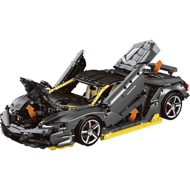 

New 3899PCS Lamborghinies 100th Super Racing Centenario Car Hypercar Technical MOC-39933 Model Building Block Brick Toy Kid Gift