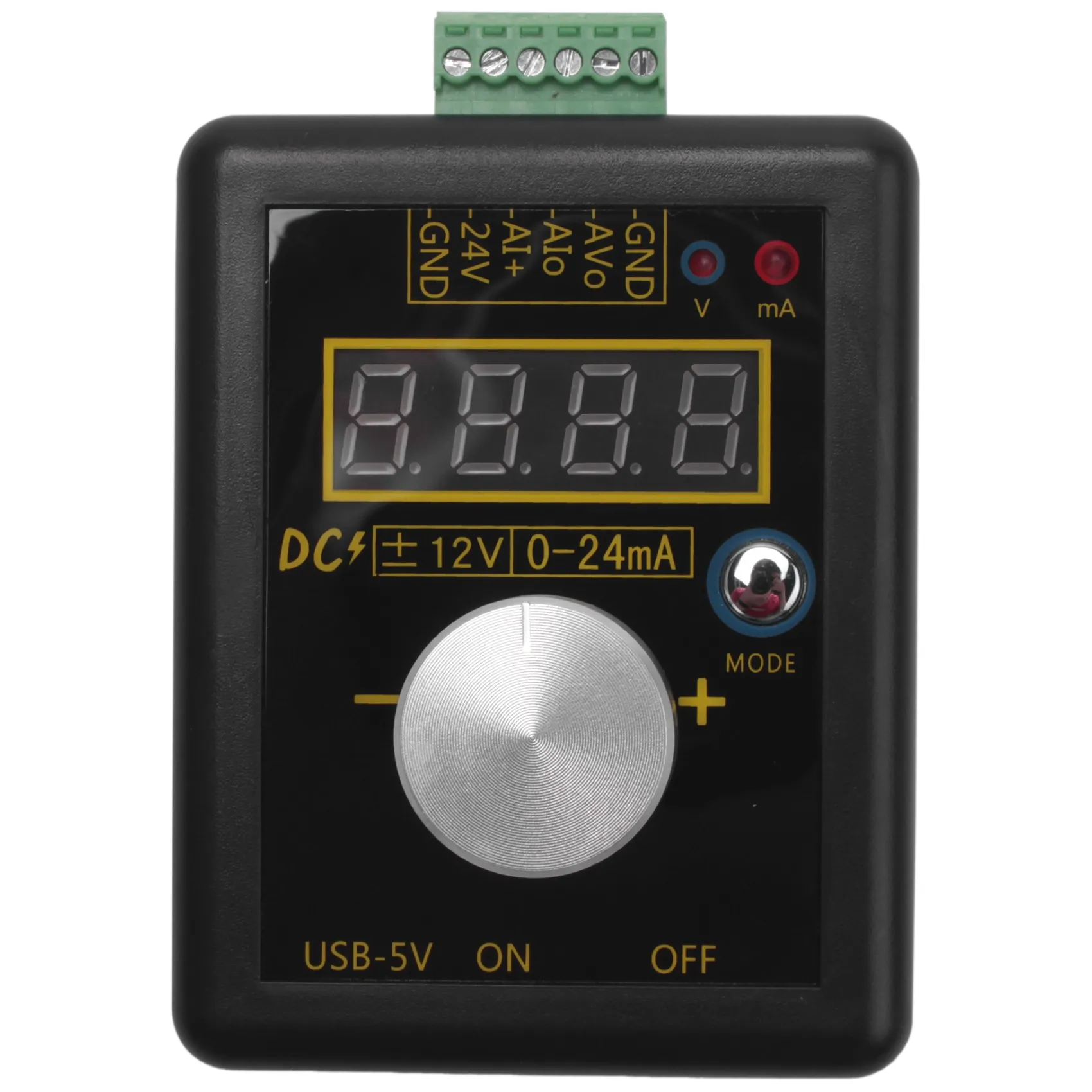 

Handheld Analog DC ±12V,0-24mA Voltage Current Signal Generator with Rechargeable Battery Simulator Calibrator