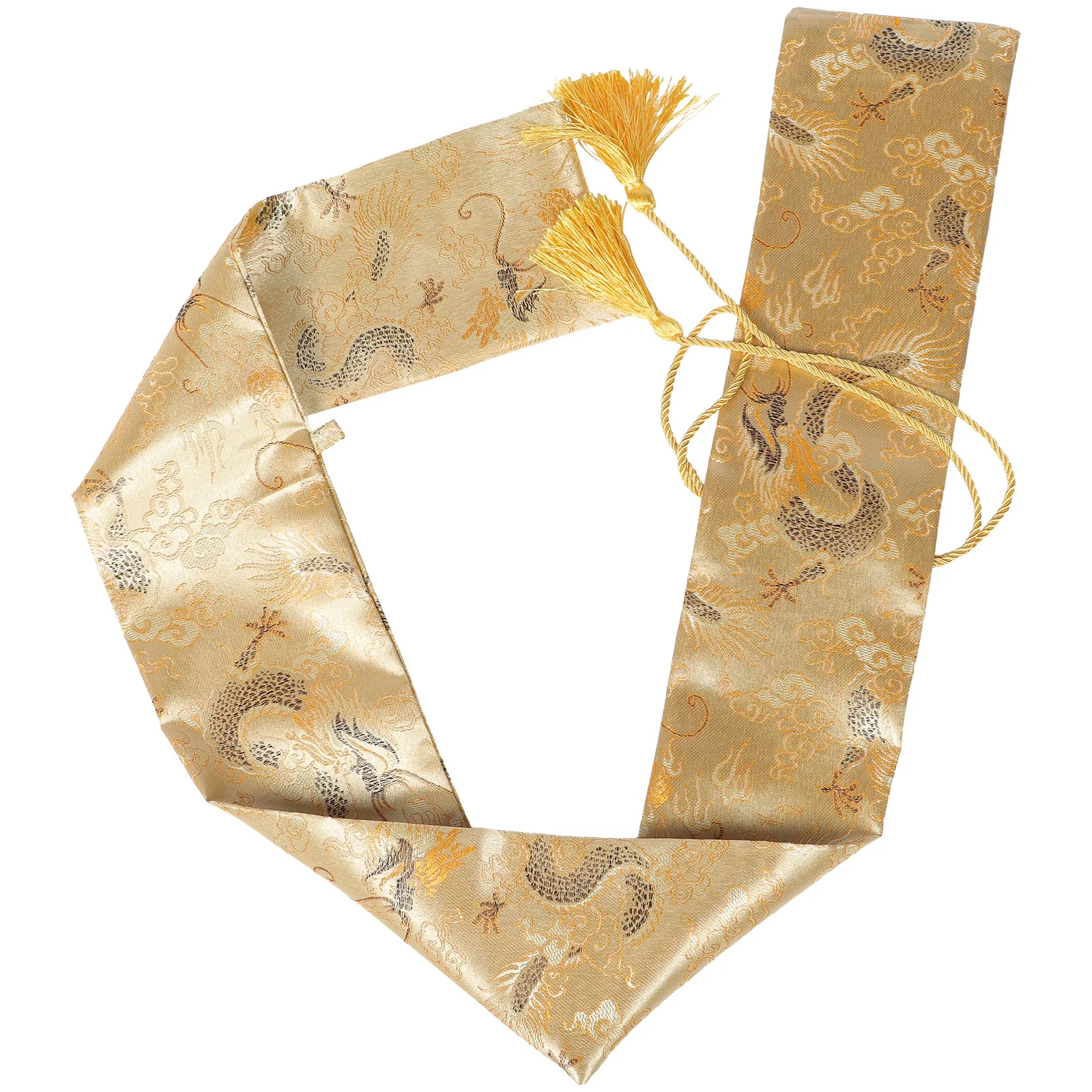 

Vintage Bag Outdoor Bokken Carry Tote Silk Japanese Receive Swords Pouch Tassel Multipurpose Protective Cover Case