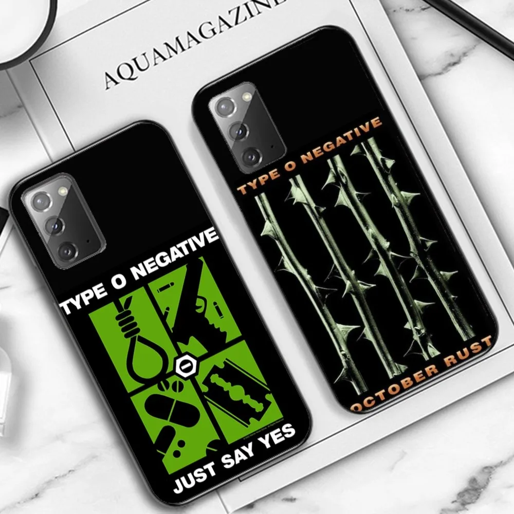 Rock Band T-T-Type O N-Negative Music Phone Case For Samsung Note 8 9 10 20 pro plus lite M 11 30 21 31 51 A 22 42 02