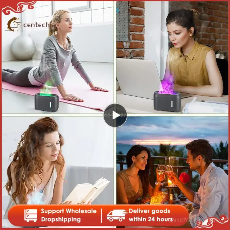 

Ultrasonic Flame Diffuser Cool Mist Maker Household With 9 Flame Effects Creative Diffuser Home Accessories
