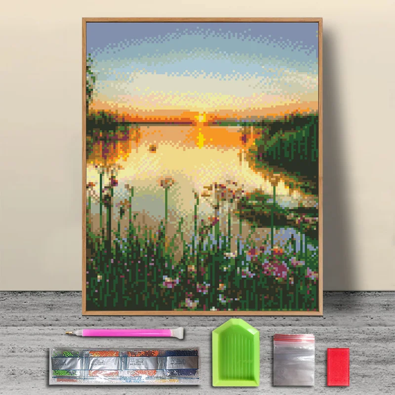 【z5046】Оптовая продажа с фабрики DIY Алмазная картина 5 Круглый алмаз