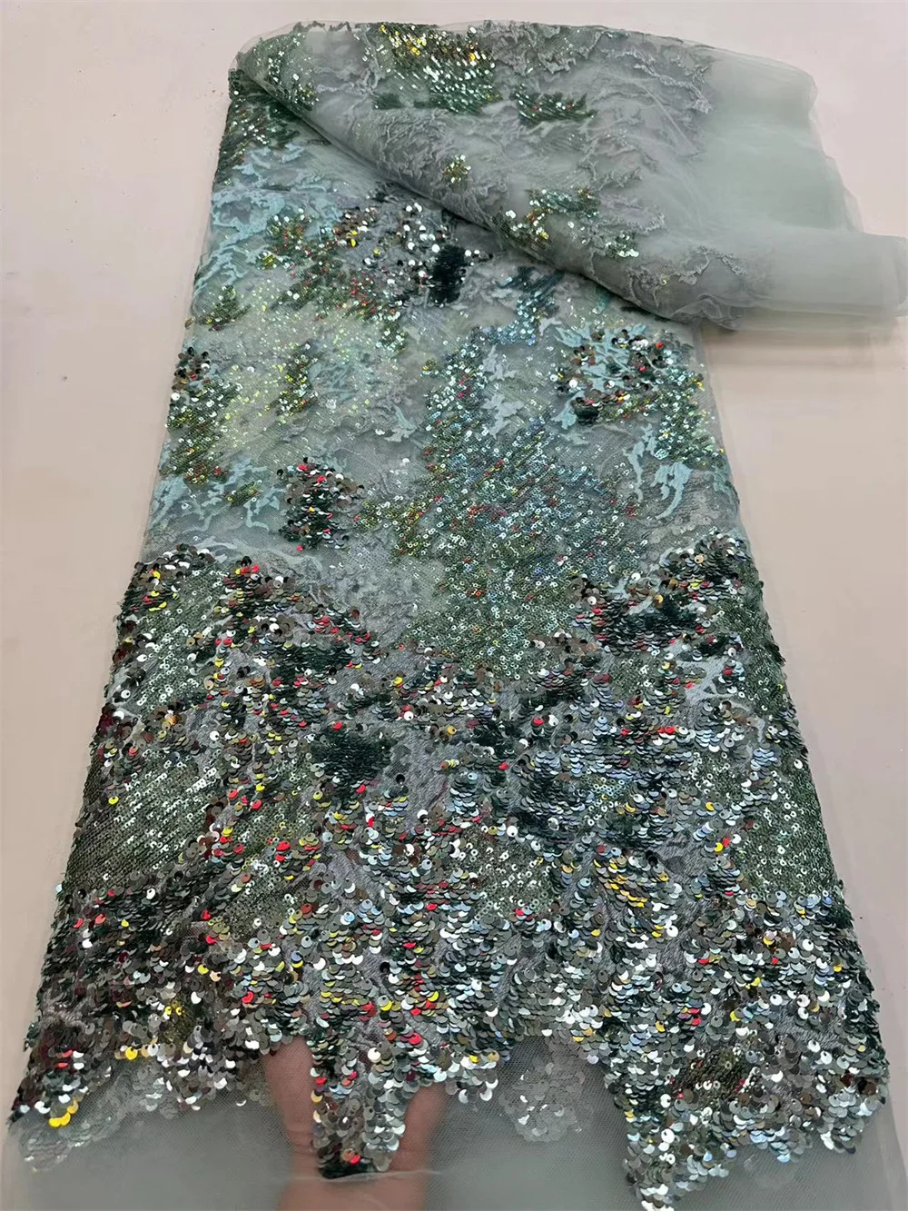 

Горячая Распродажа, искусственная ткань для свадьбы, 5 ярдов, Женская фатиновая ткань Дубая с блестками