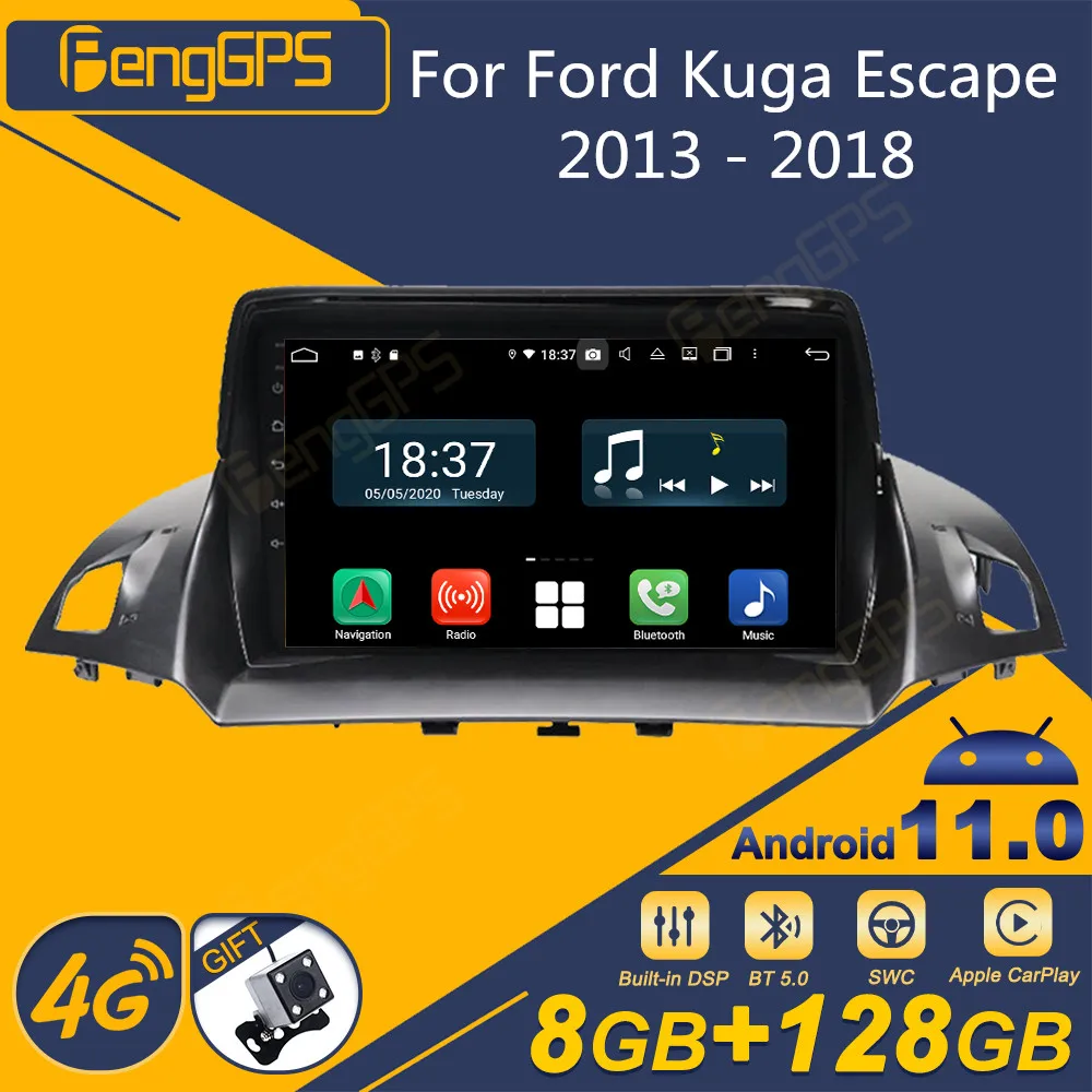 

For Ford Kuga Escape 2013 - 2018 Android Car Radio 2Din Stereo Receiver Autoradio Multimedia Player GPS Navi Head Unit Screen