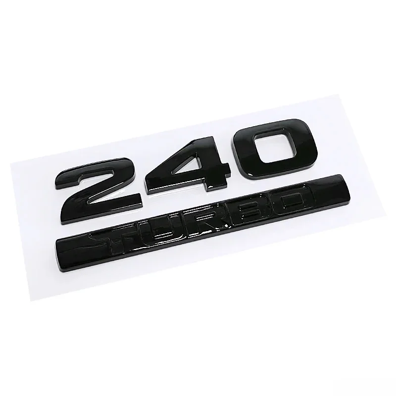 Боковые буквы автомобиля, эмблема, наклейка на задний багажник, значок для Honda TURBO 260 220 370 240 180 230 Accord Civic City Odyssey Crosstour