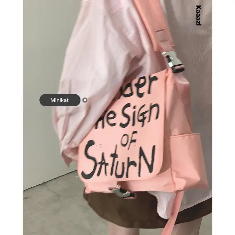 Холщовая однотонная сумка через плечо новинка 2023 модная сумка-тоут с надписью