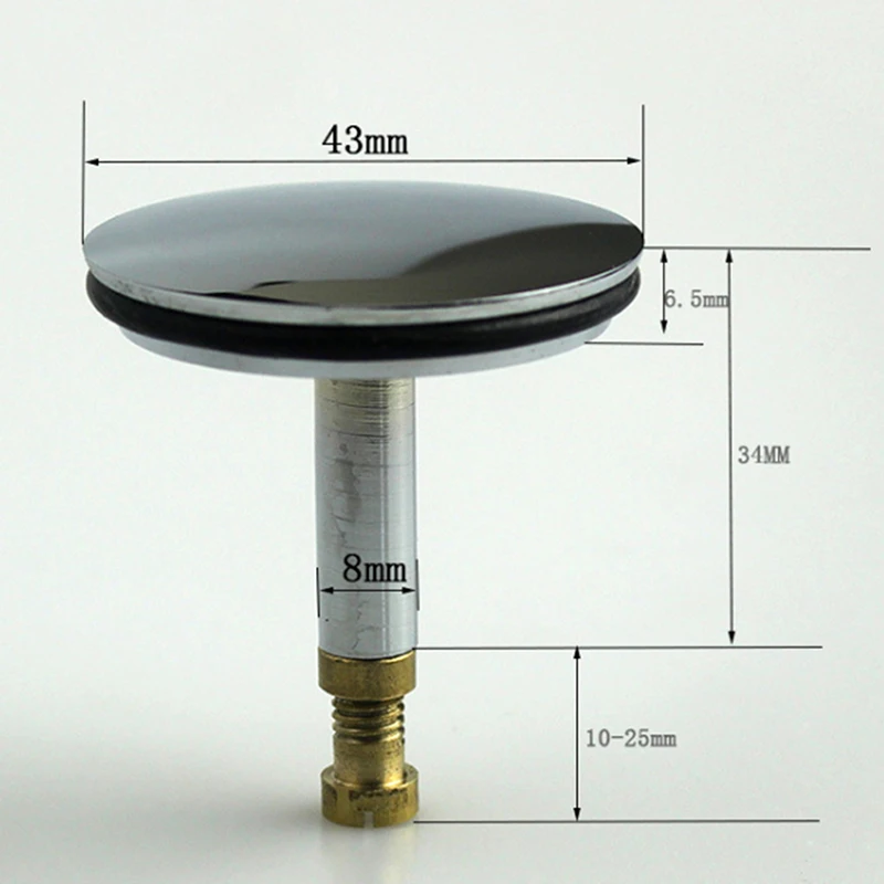 1 шт. латунный сливной фильтр для ванной 44 мм |