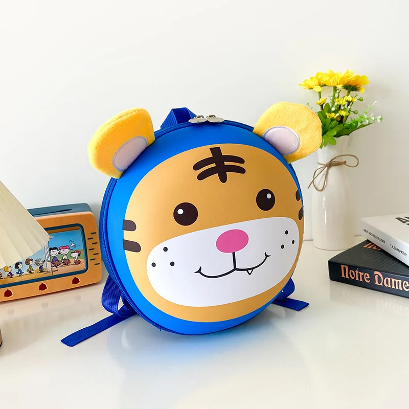 Children Small Bags Animal Cartoon Backpack Baby Cute Tiger Print 1-5-year-old Girl Boy Schoolbag