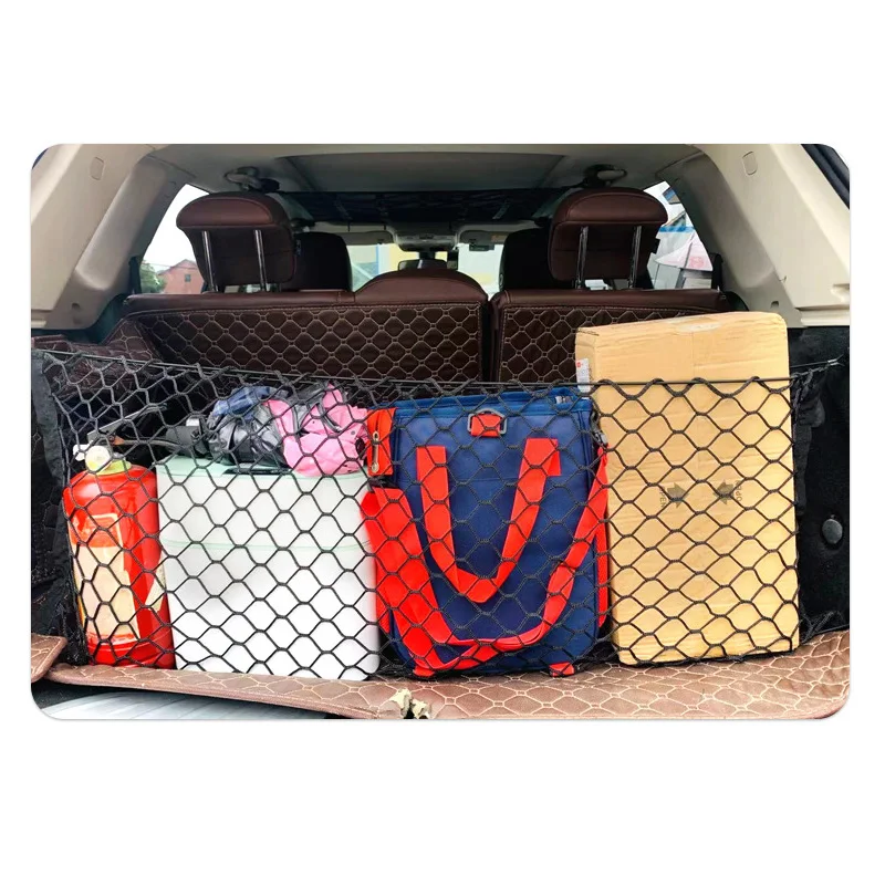 Сетка для багажника автомобиля Volkswagen VW Tiguan L Allspace 2017-2023 задняя сумка хранения