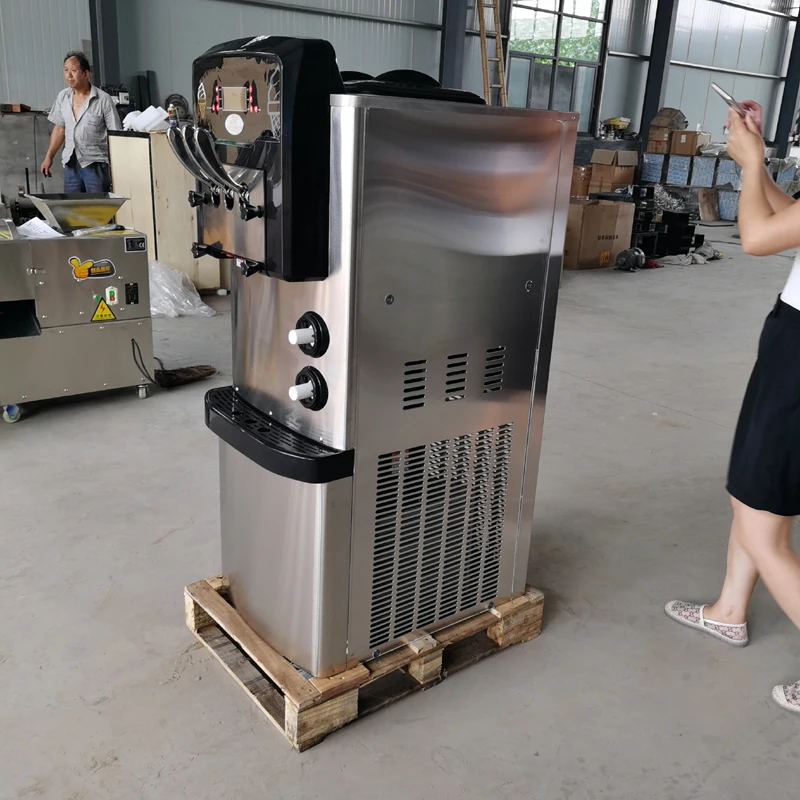 

Оборудование для пересылки пищевых продуктов CE, машина для мороженого с одним кастрюлем и полным хладагентом