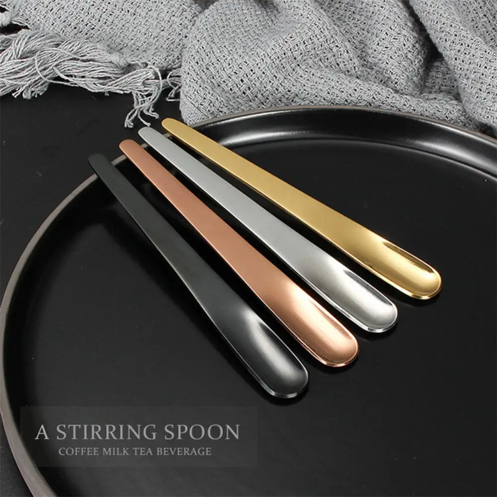 

Mixer Stirring Bar Coffee Scoops For Dessert Small Retro Bead Scoop Stainless Steel Spoons Sugar Kitchen Dinnerware 5pcs/set