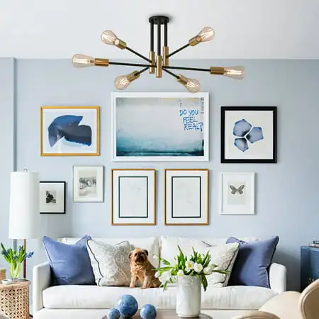 

6 Light Vintage Sputnik Chandelier , Mid Centuries Style Pendant Light Fixture for Dining Room Living Room Foyer Coffee Bar Bedr