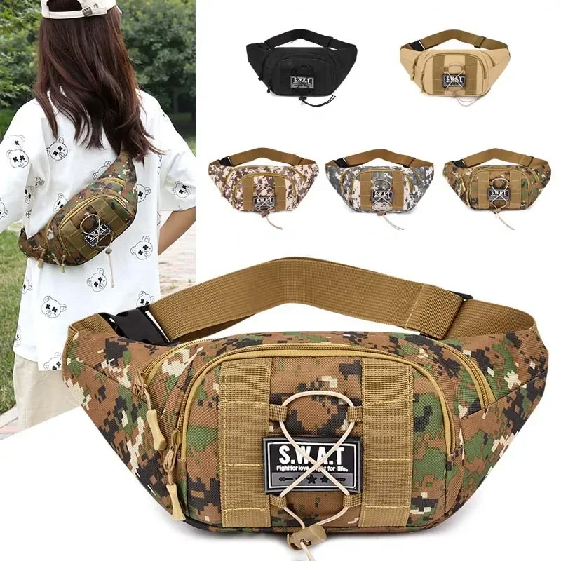 

Small Boy Crossbody Men's Yoreai Bag Pack Women Packs Casual Fanny Waist Bum Bags Camouflage Travel Belt Male Beg Chest Bag Pack