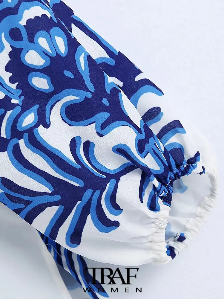 Блузка Женская Асимметричная с длинным рукавом и принтом Тотем | одежда