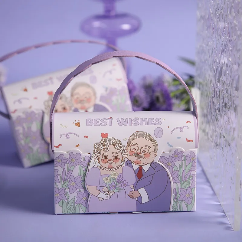 

Leather Portable Paper Candy Boxes Chocolate Packaging Box Wedding Favors For Guests Wedding Anniversaries Day Party Decoration