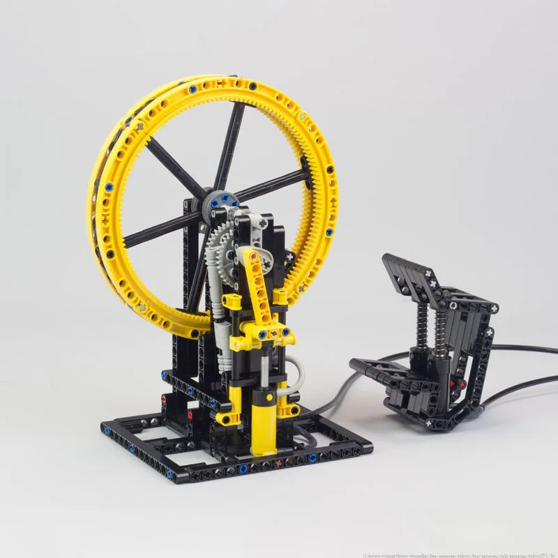 Конструктор MOC технический вертикальный пневматический двигатель сборные блоки