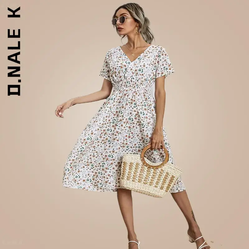 Женское платье с коротким рукавом D.Nale K мягкое недорогое вечерние нее