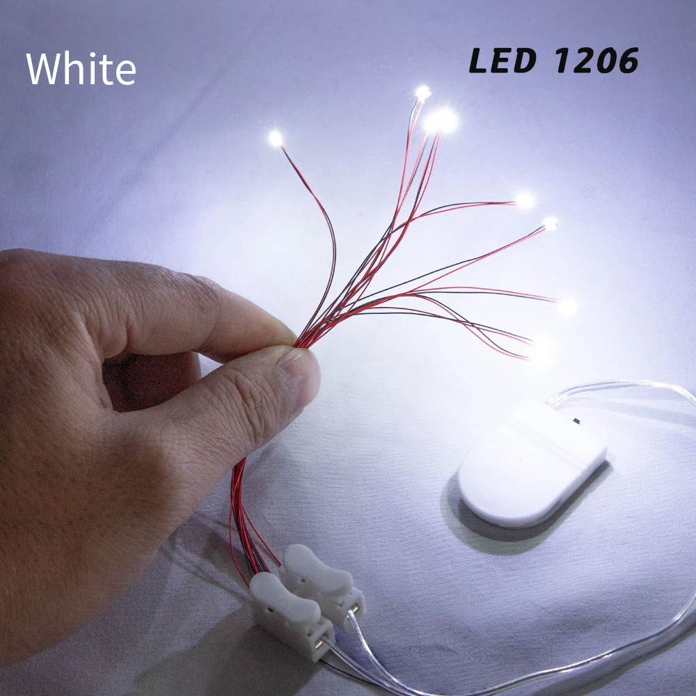 

Светодиодные лампы SMD 1206/0805/0603 + батарейная коробка 3В