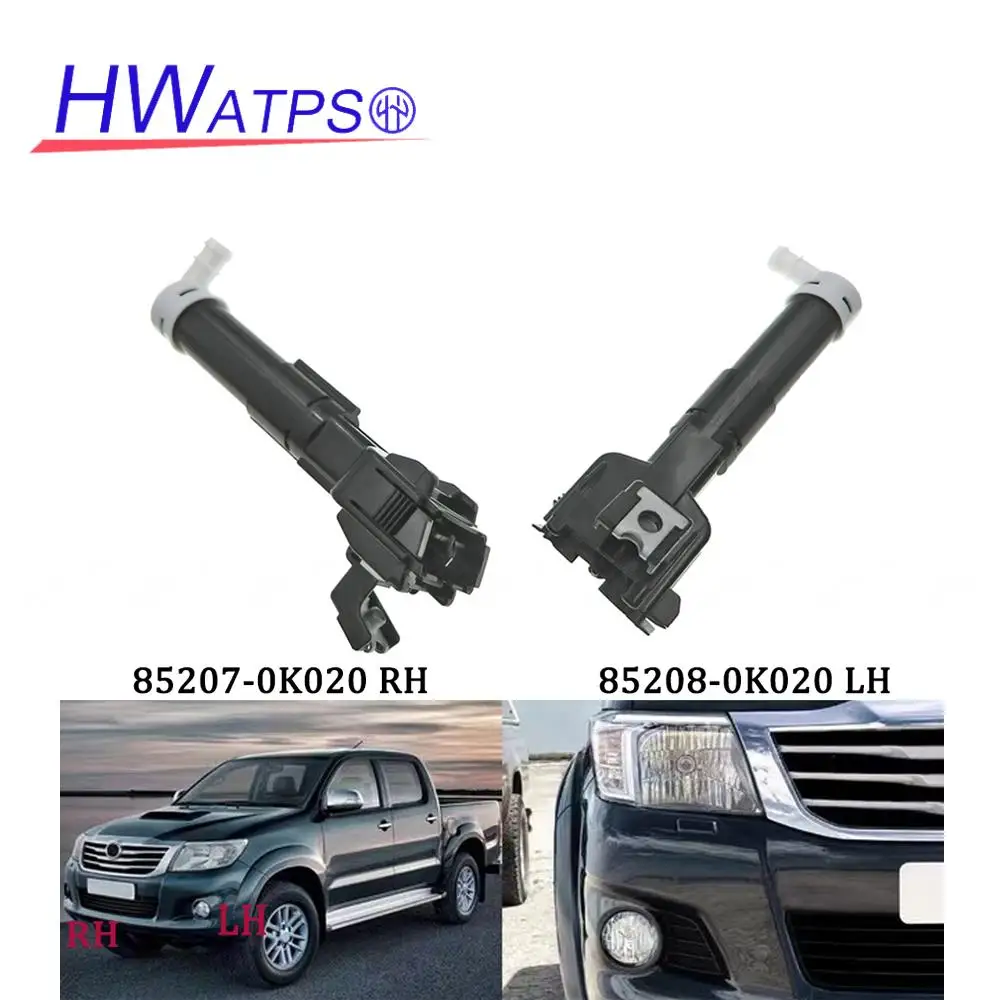 Car Left & Right Headlight Washer Jet Nozzle Cylinder 85207-0K020 RH 85208-0K020 LH For Toyota Hilux 2011-2015 85046-71020