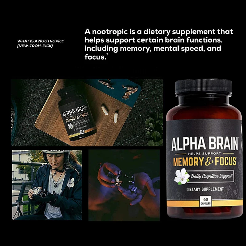 

1 Bottle Alpha GPC intelligence capsule promotes brain supplementation vegetarianism capsule A choline phosphatidylserine