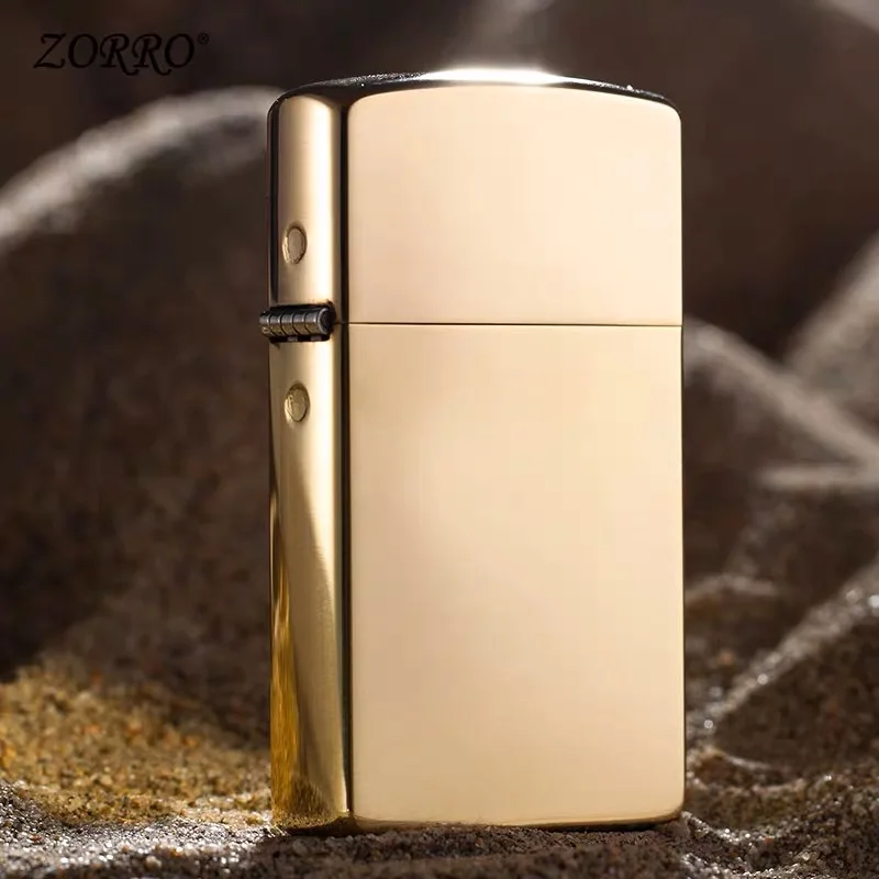 

Zorro оригинальная керосиновая зажигалка. Расширенная 902 чистая медная оболочка ветрозащитная латунная сигарета бензиновая масляная машина ...