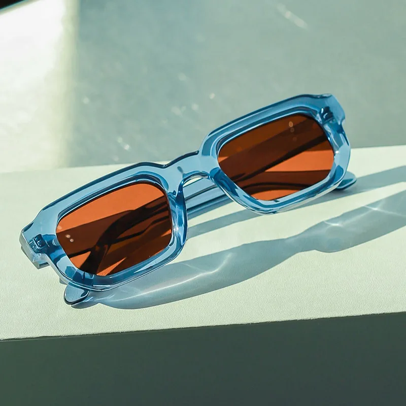 Очки солнцезащитные женские и мужские в стиле ретро квадратной формы