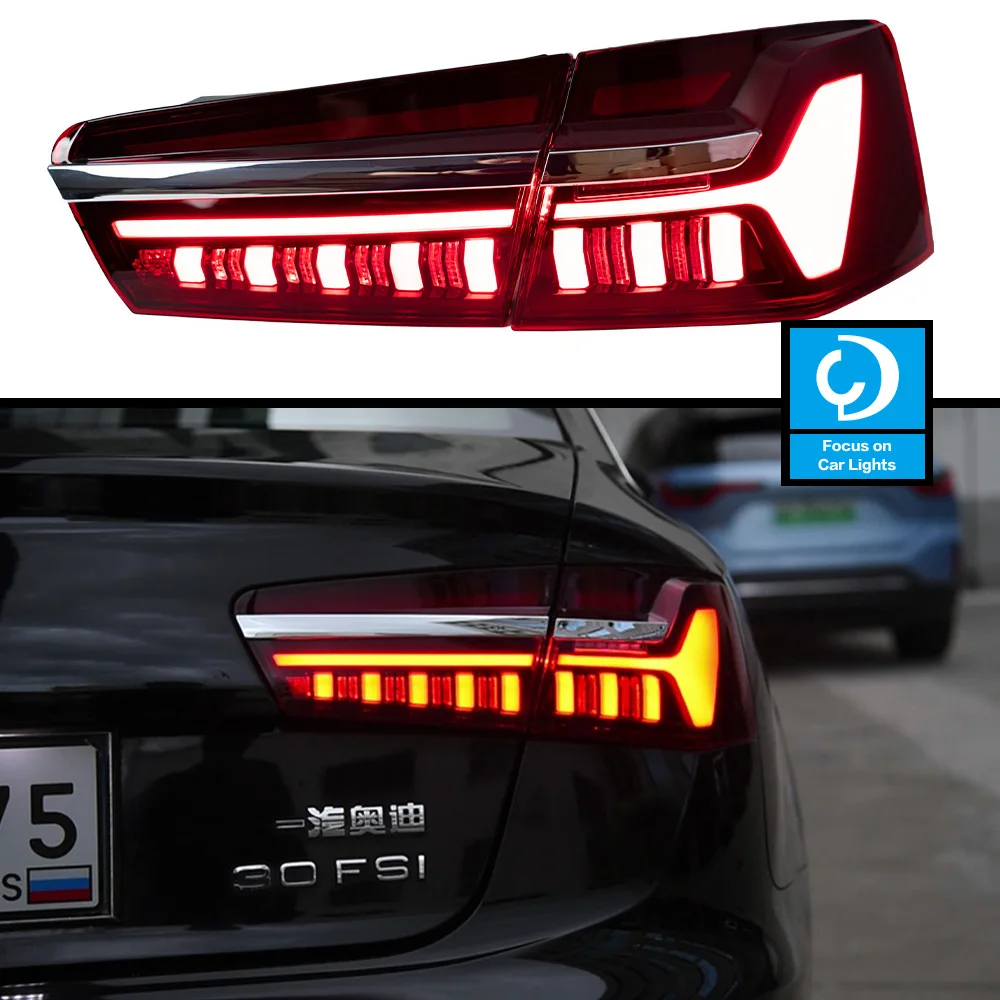 

Taillights Styling For Audi A6 C7 A6L C8 2012-2015 Tail Light LED DRL Running Signal Brake Reversing Parking Lighthouse Facelift
