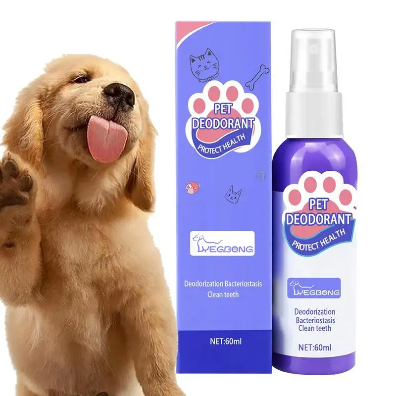 

60ml Pet Oral Cleanse Spray Plant Extract Dogs Cats Teeth Clean Deodorant Prevent Calculus Remove Kitten Bad Breath Pet Supplies