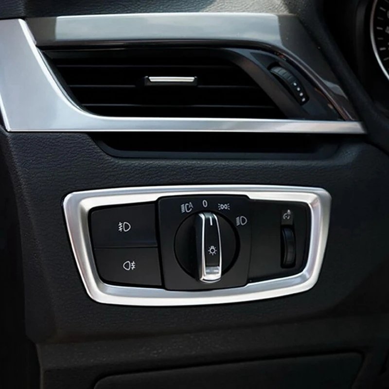 Хромированная рамка для переключателя автомобильной фары BMW X1 F48 2016 2017