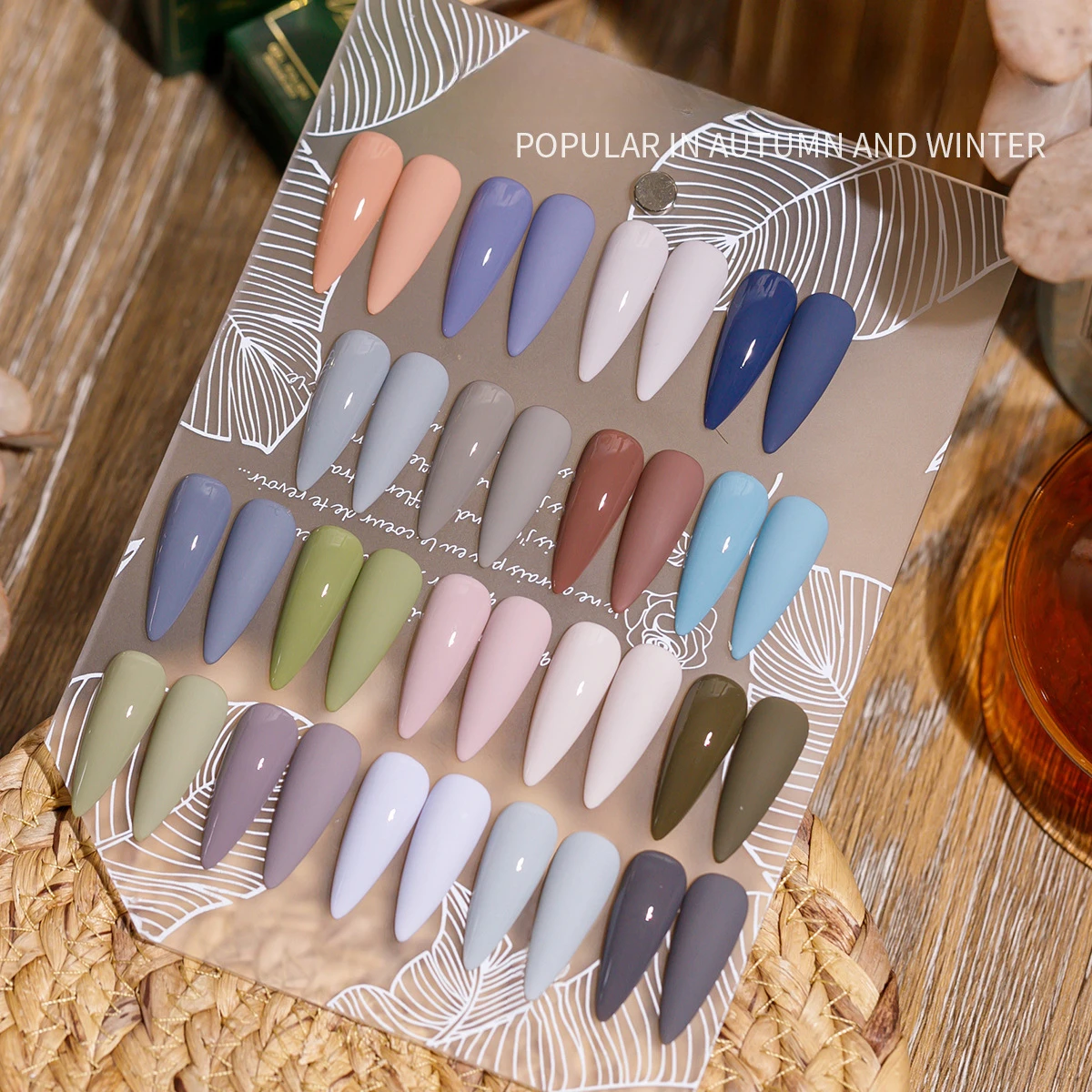 Vendeeni 18 Colors Morandi Style Gel Nail Polish Blue Gray Cool Color UV LED Gel Varnish For Manicure Nail Art Gel Lacquer 15ml