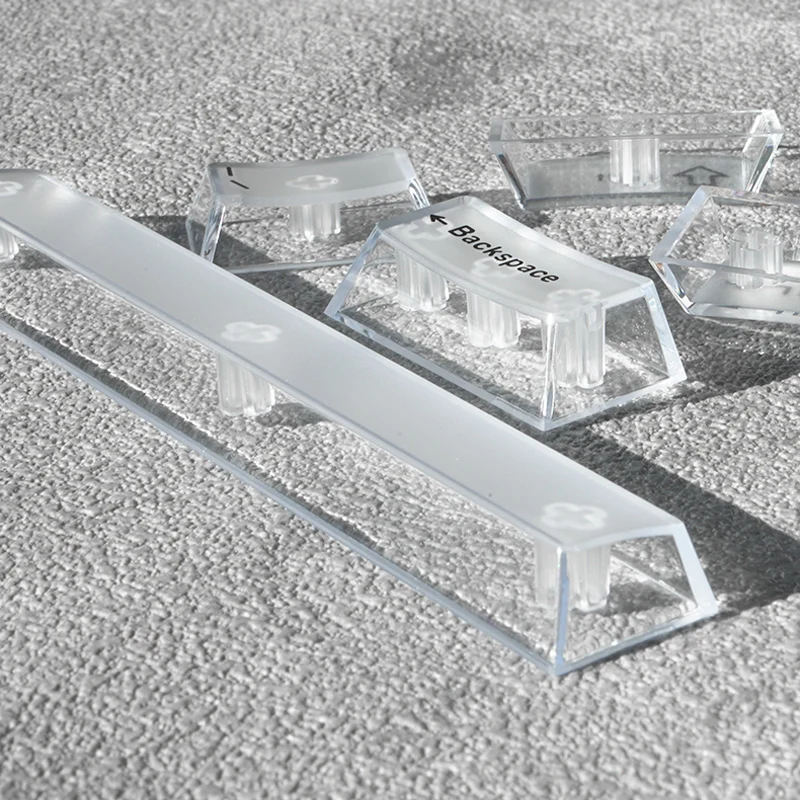 Прозрачные колпачки для клавиш FL CMMK Fog, 135 клавишкомплект, колпачки для клавиш с полной подсветкой, белые, черные колпачки для клавиш с вишне... (art.: 3920c034111cf) - 3920c034111cf