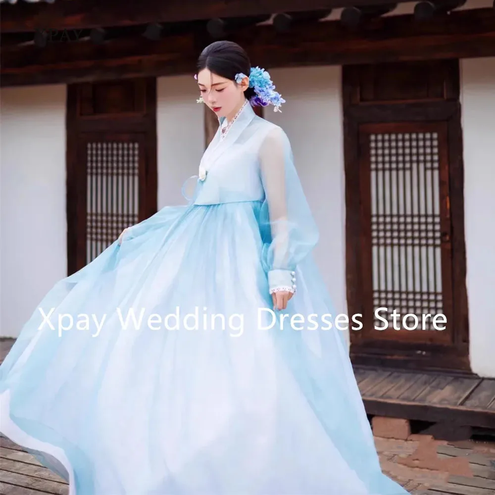 

XPAY Hanbok повседневные дворцовые корейские свадебные платья для свадебной фотосъемки в саду Свадебные платья на заказ
