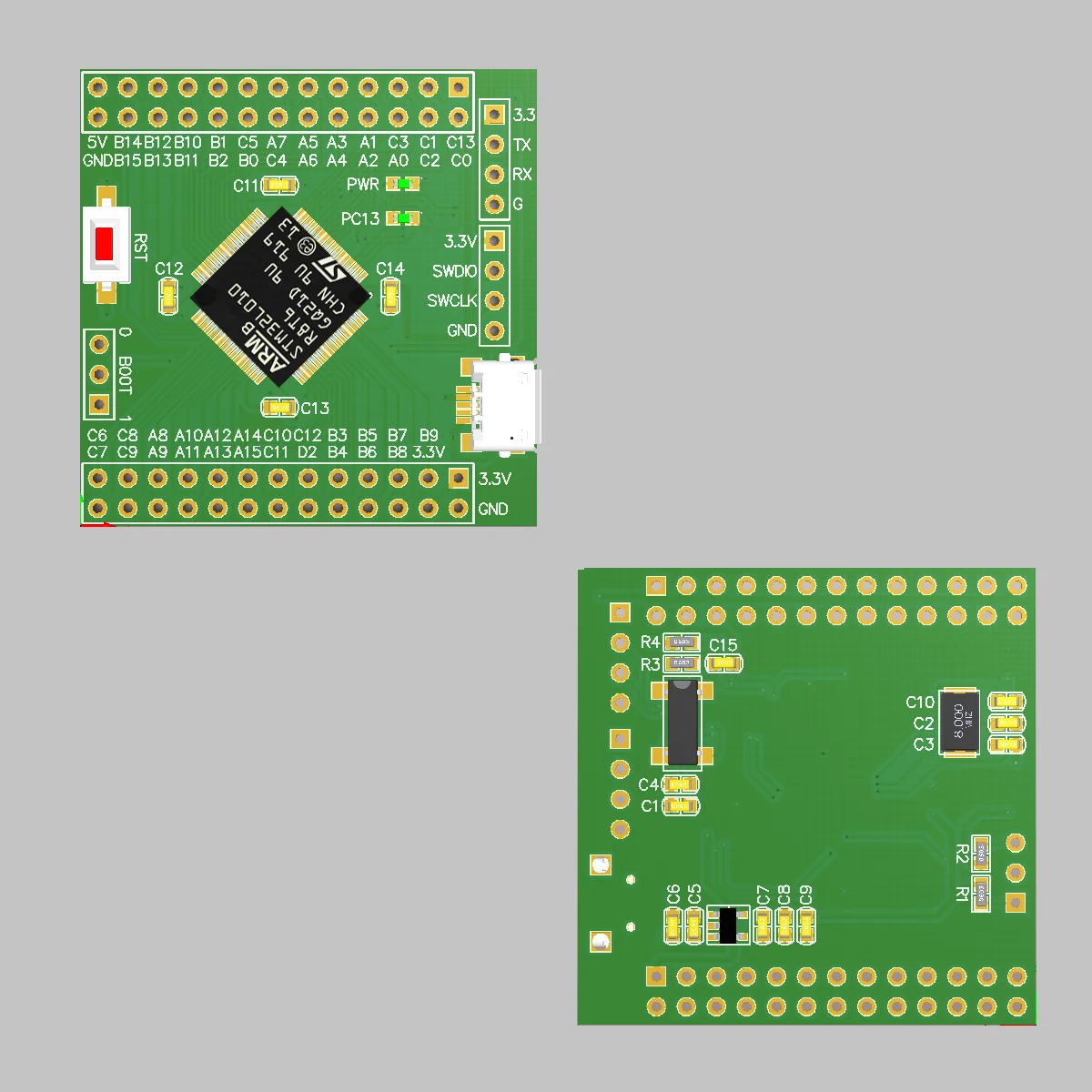 Системная плата Stm32l0 низкая мощность Stm32l010r8t6 одночиповая микрокомпьютерная